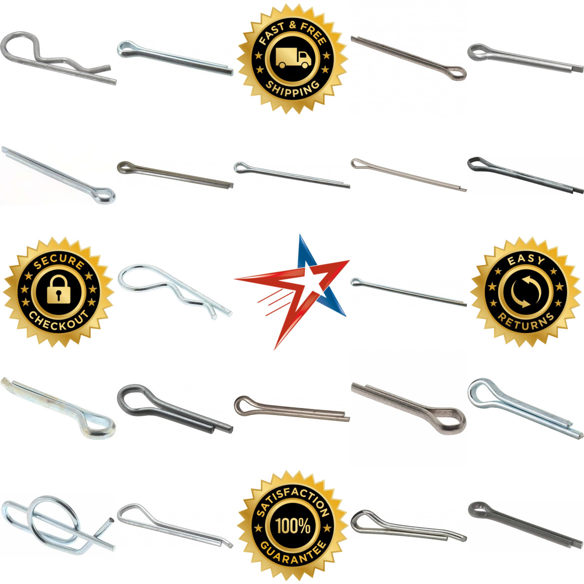 A selection of Cotter and Reusable Cotter Pins products on GoVets