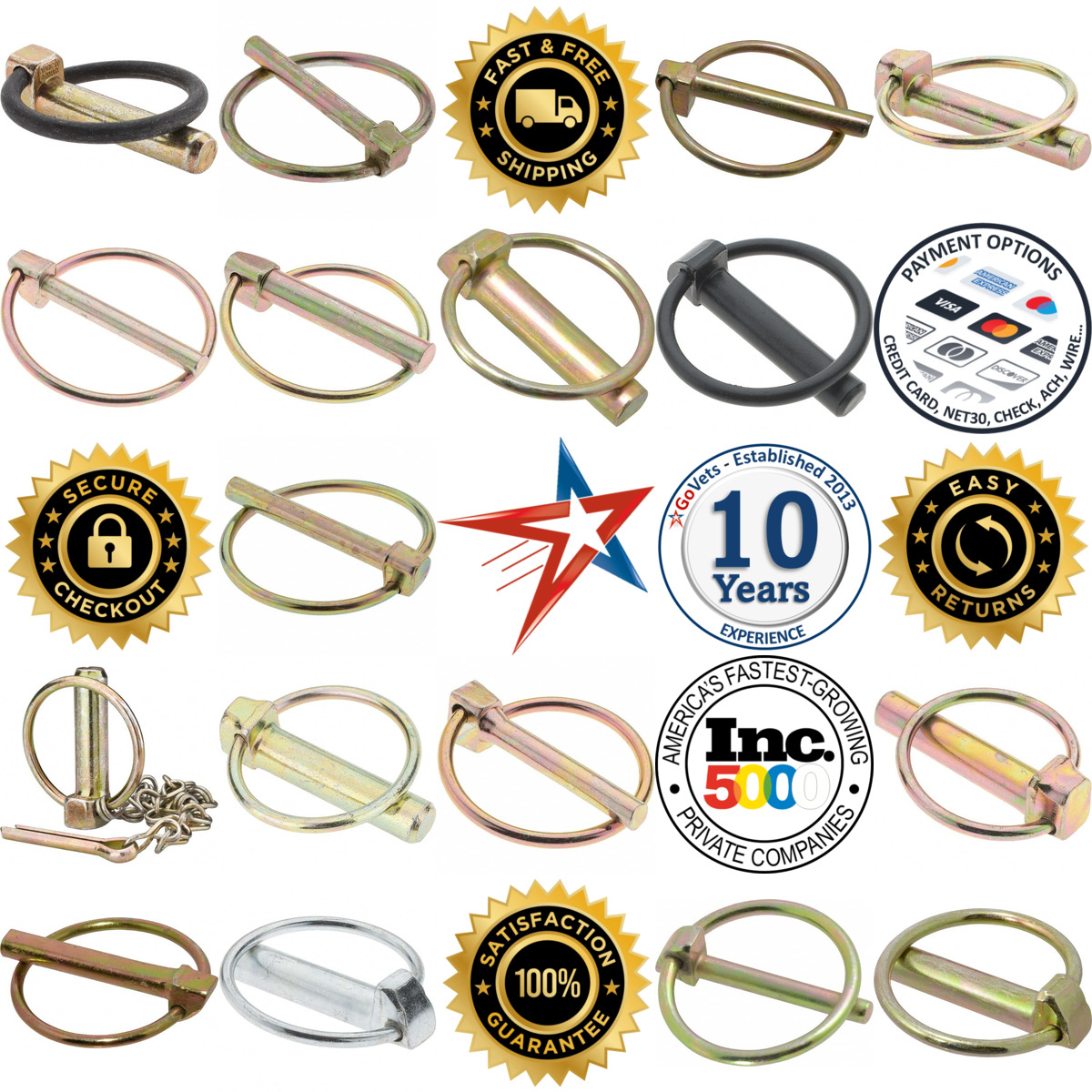 A selection of Lynch Pins products on GoVets