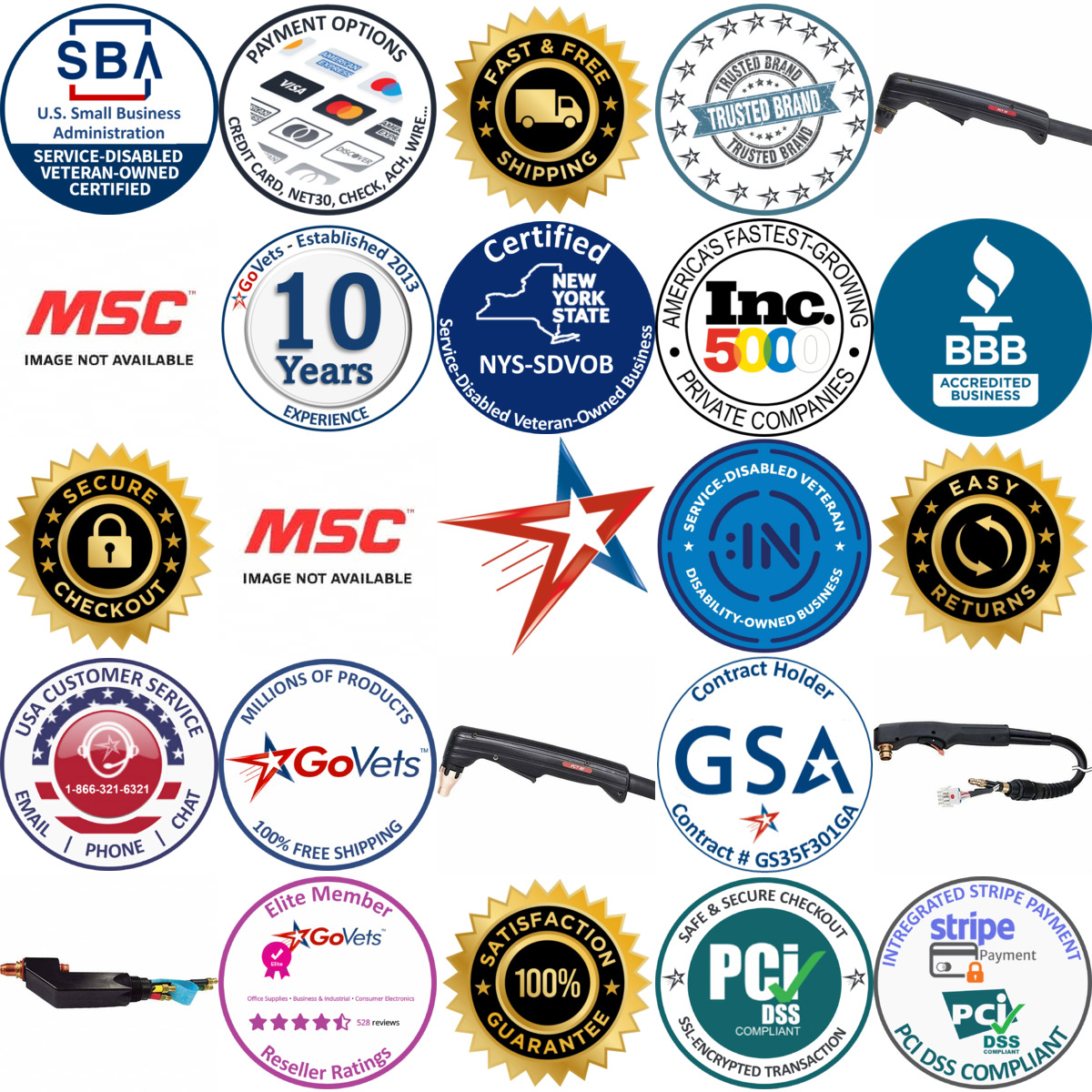 A selection of Plasma Cutter Torches products on GoVets