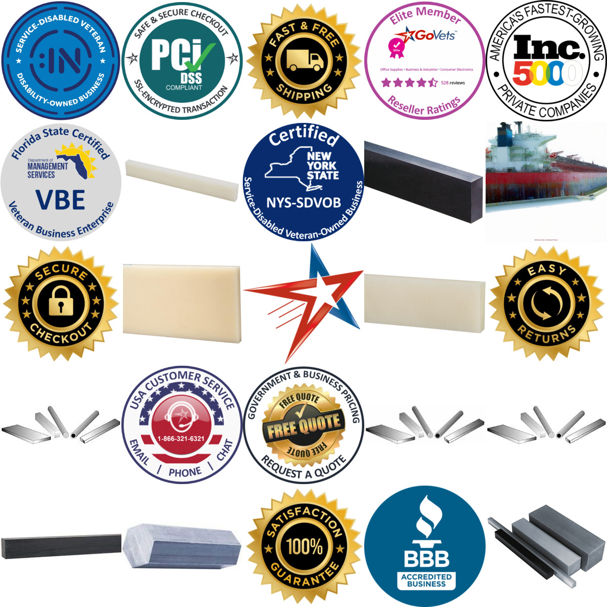 A selection of Msc products on GoVets