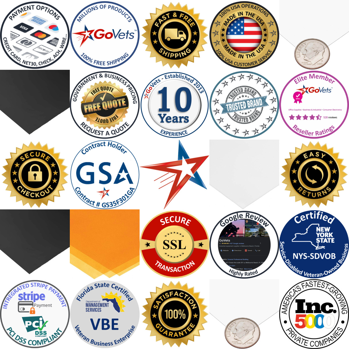 A selection of USA Industrials products on GoVets