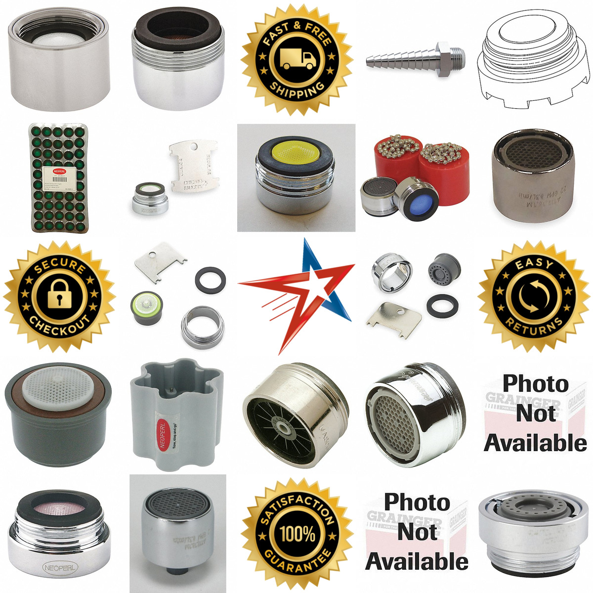 A selection of Faucet Aerators and Outlets products on GoVets