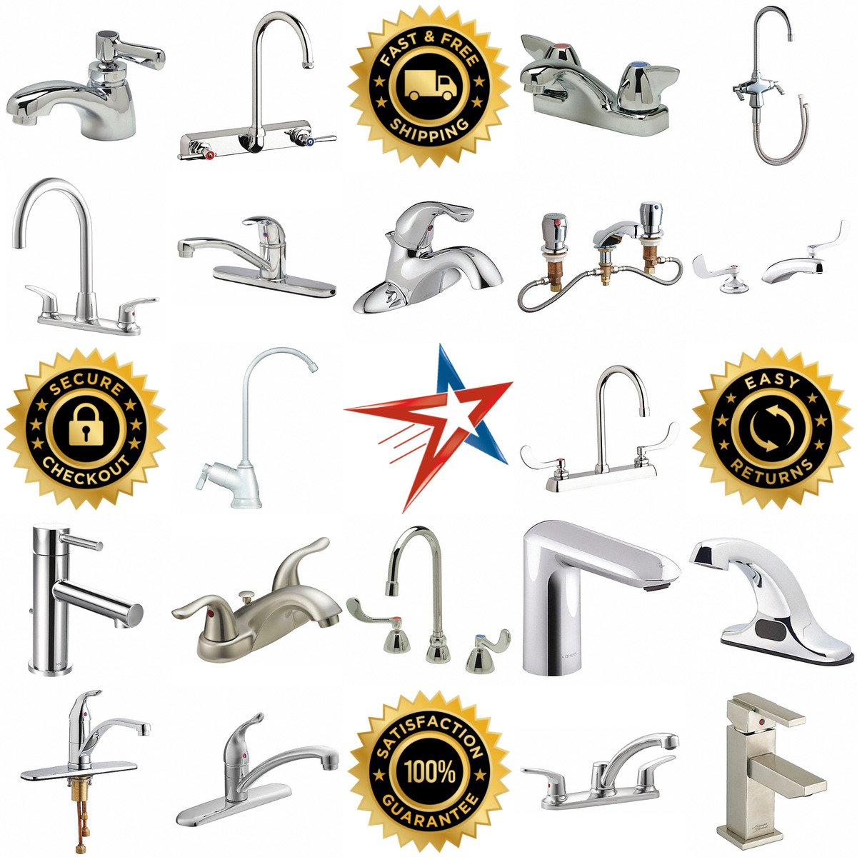 A selection of Kitchen and Bathroom Faucets products on GoVets