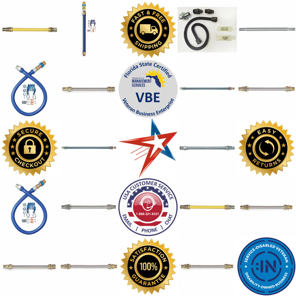 A selection of Gas Connectors products on GoVets