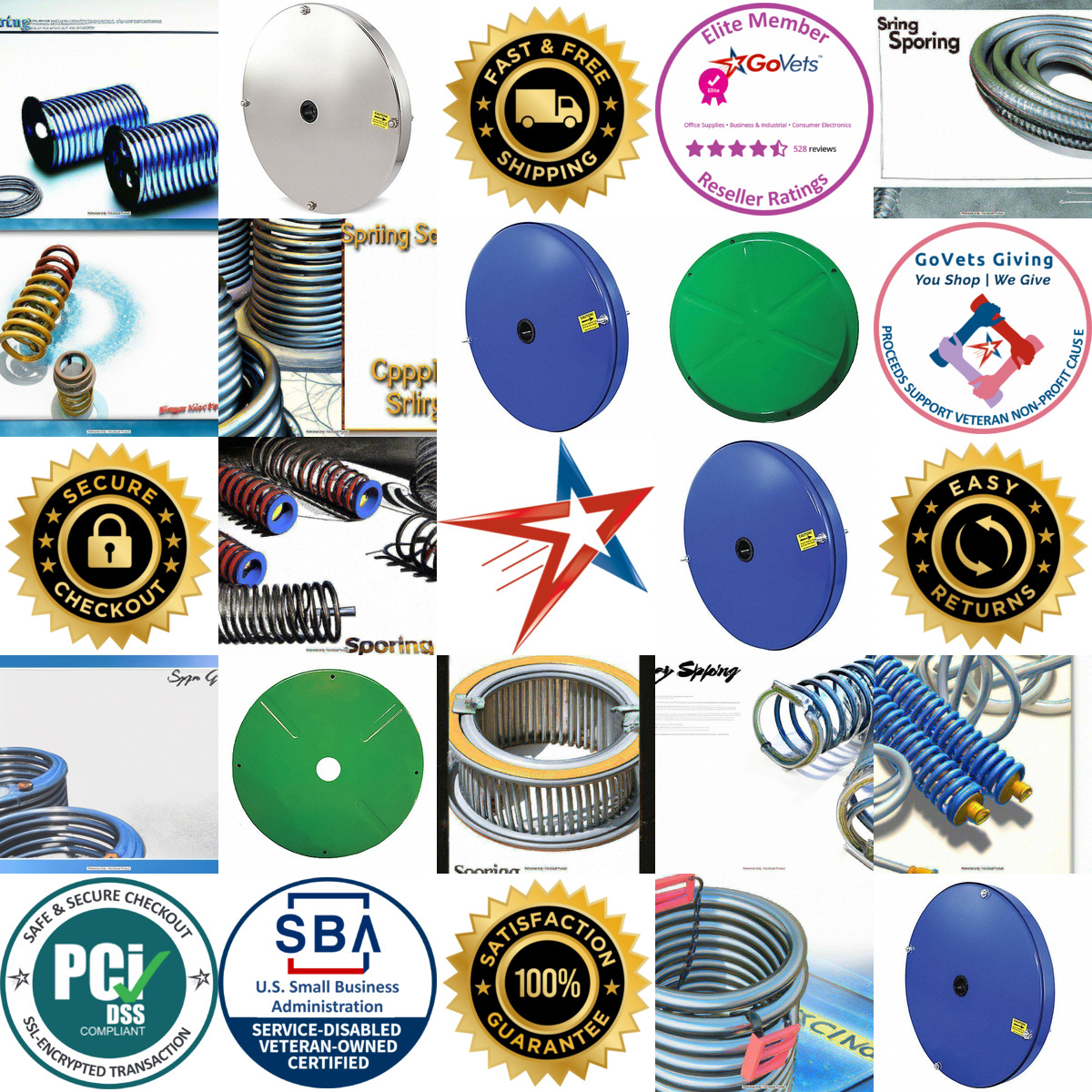 A selection of Hose Reel Replacement Springs products on GoVets