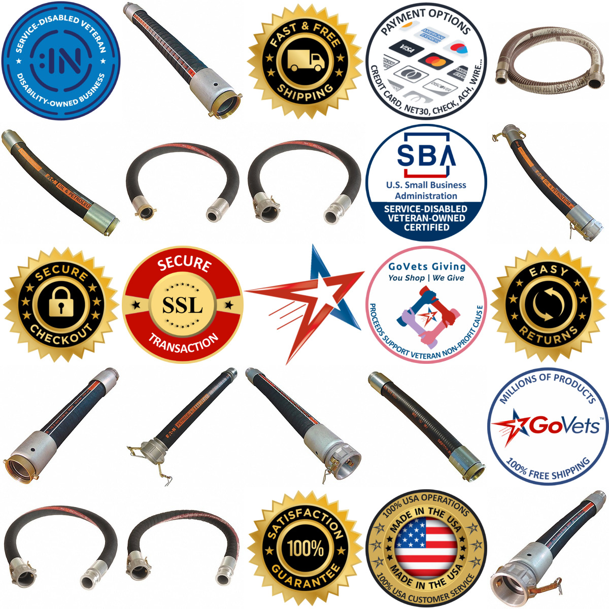 A selection of Petroleum Hose Assemblies products on GoVets