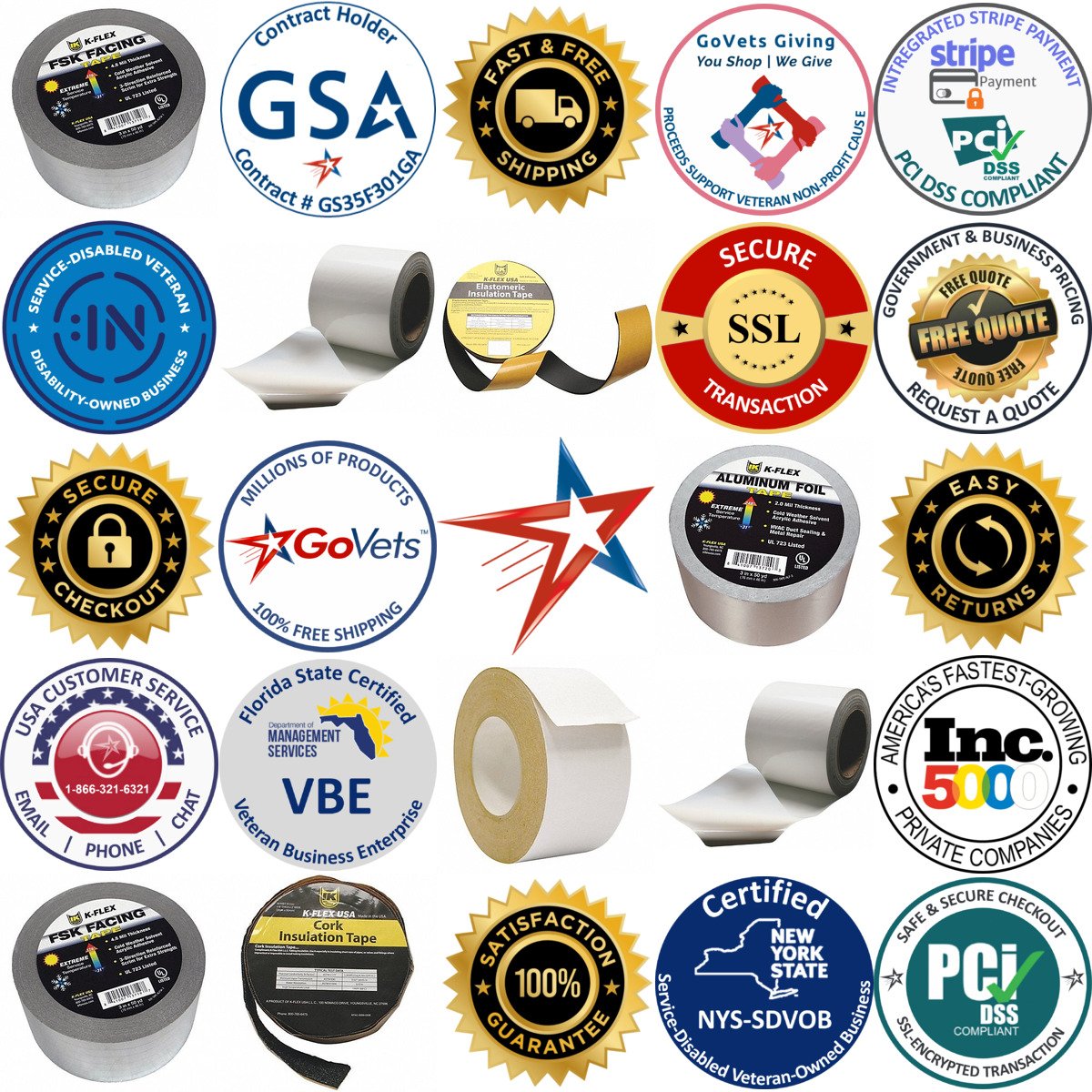 A selection of Pipe Insulation Tape products on GoVets