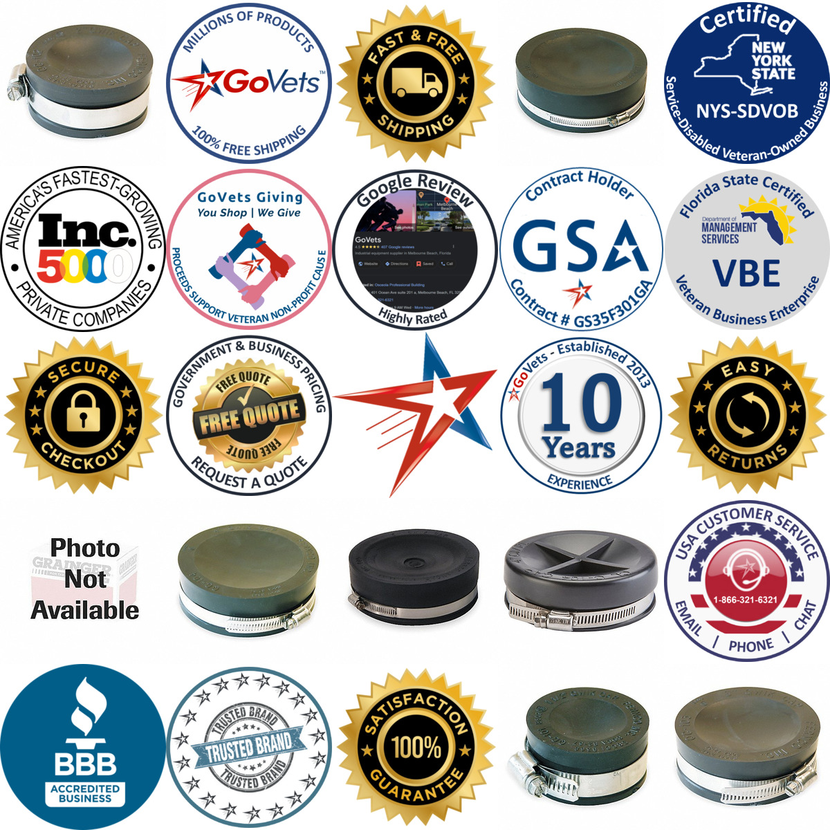 A selection of Flexible Pipe Caps products on GoVets