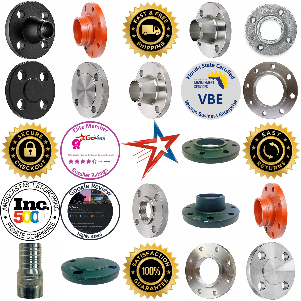 A selection of Metal Pipe Flanges products on GoVets