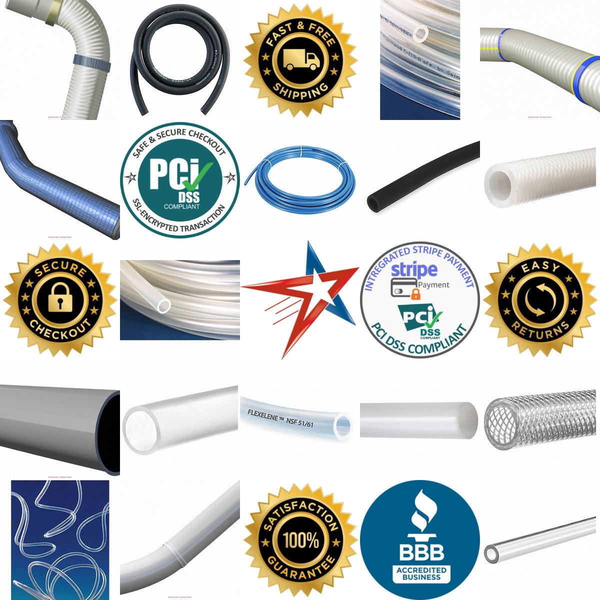 A selection of Plastic Rubber and Synthetic Tubing products on GoVets