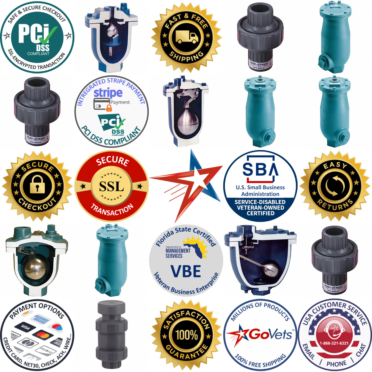 A selection of Air and Vacuum Release Valves products on GoVets