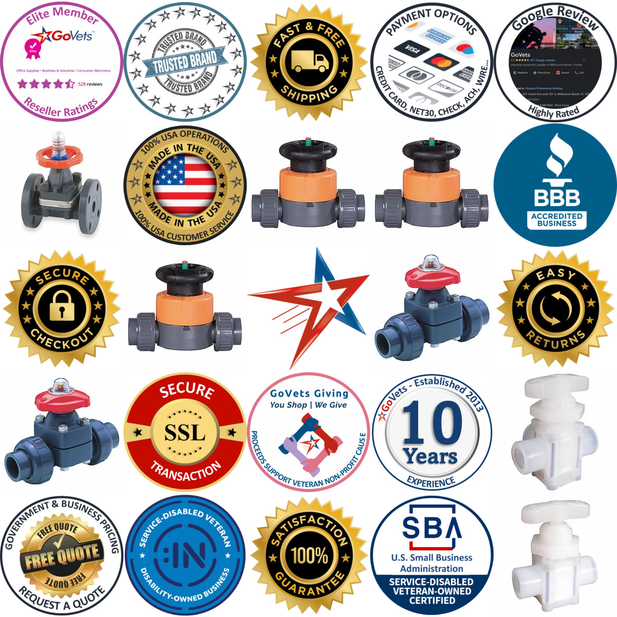 A selection of Manual Diaphragm Valves products on GoVets