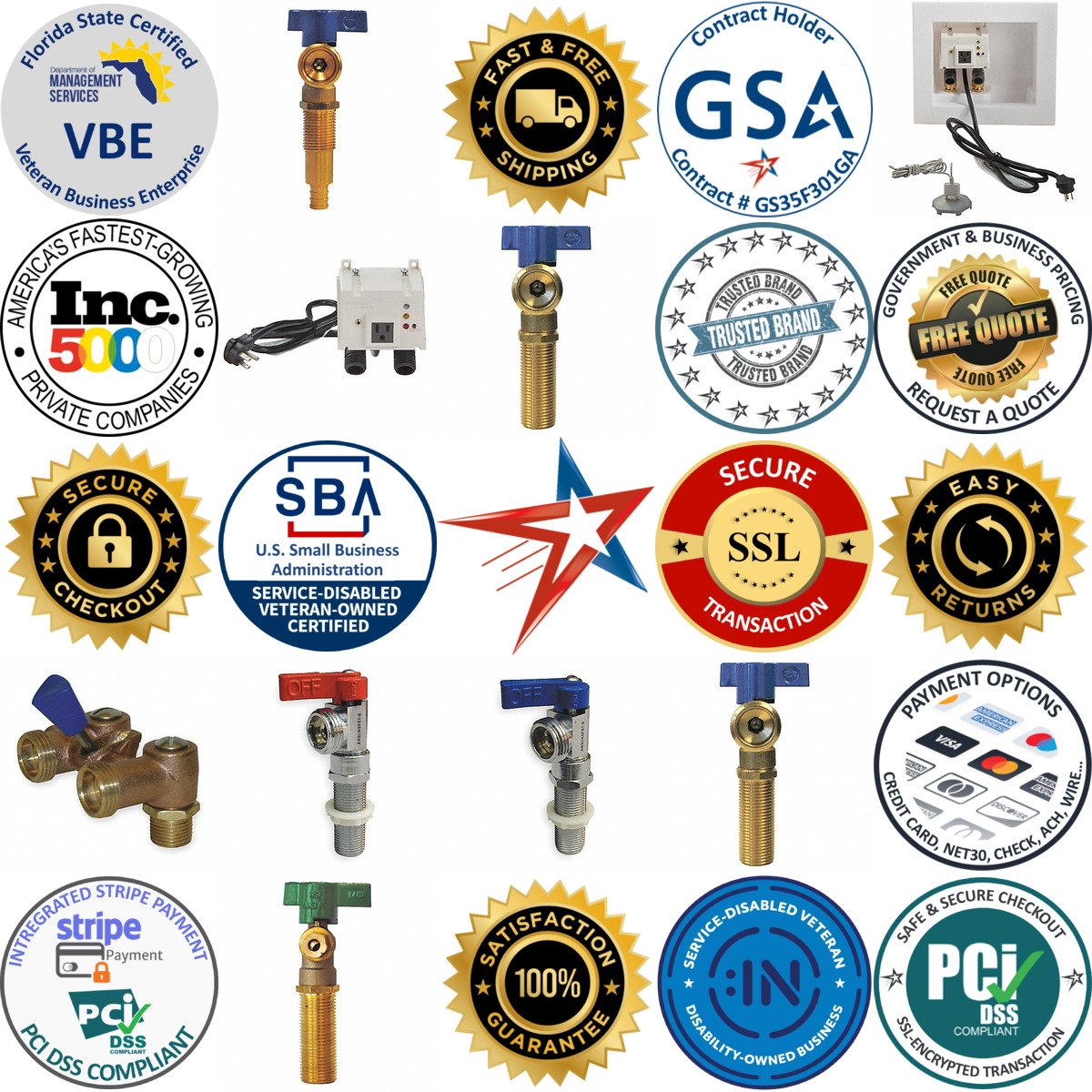 A selection of Washing Machine Valves products on GoVets