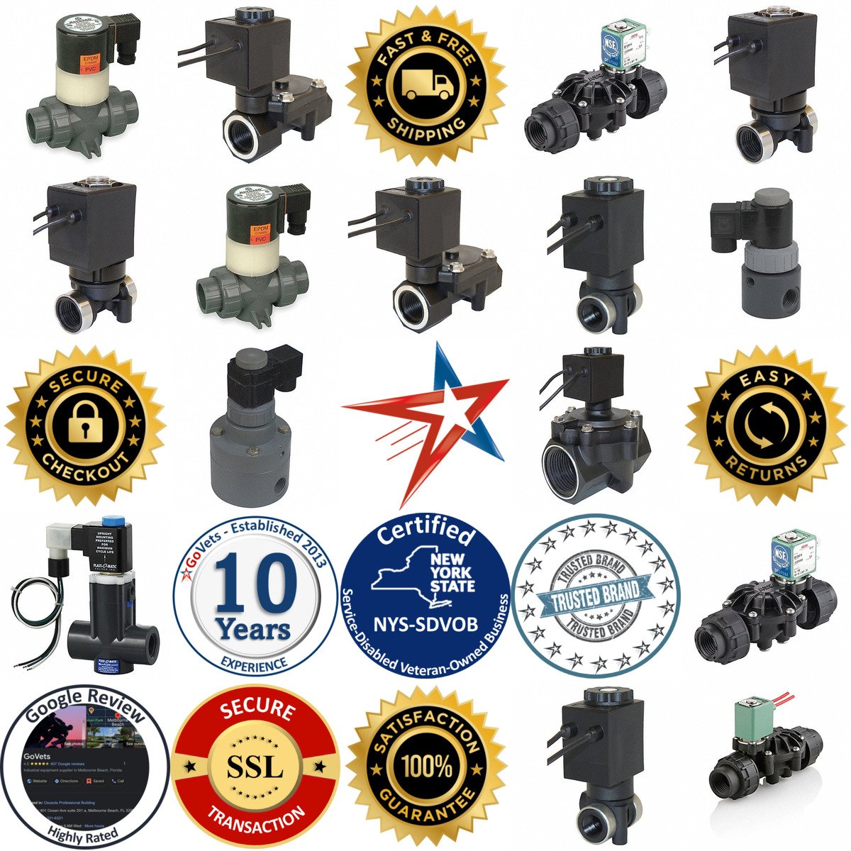 A selection of Plastic Solenoid Valves products on GoVets