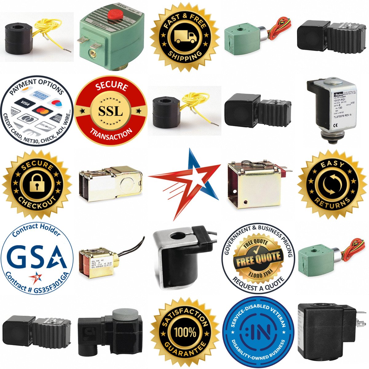 A selection of Solenoid Valve Coils products on GoVets