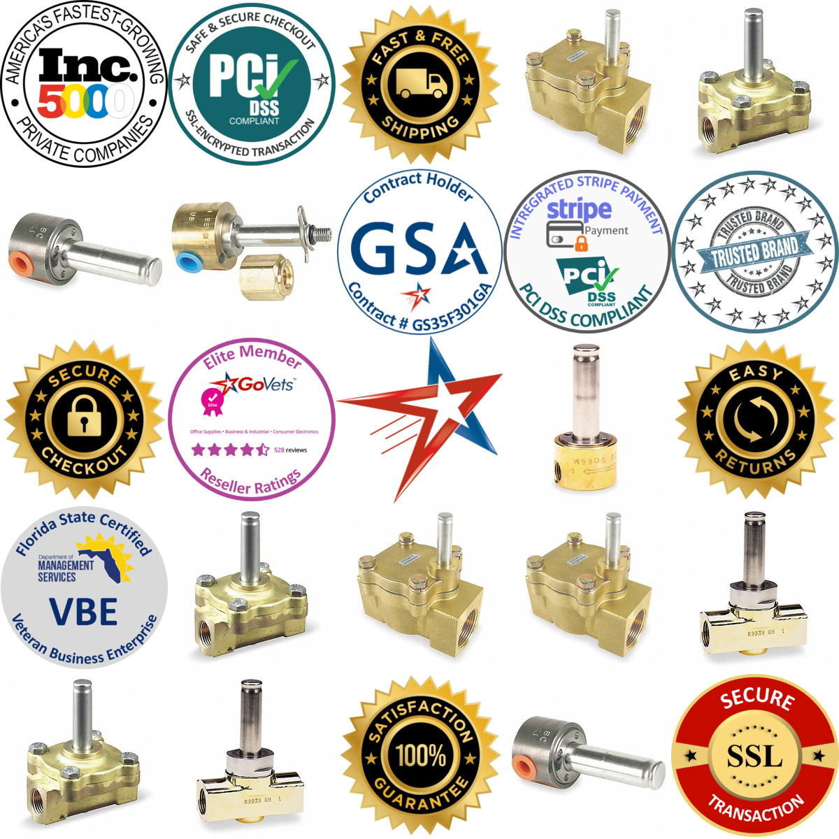 A selection of Solenoid Valves Less Coil products on GoVets