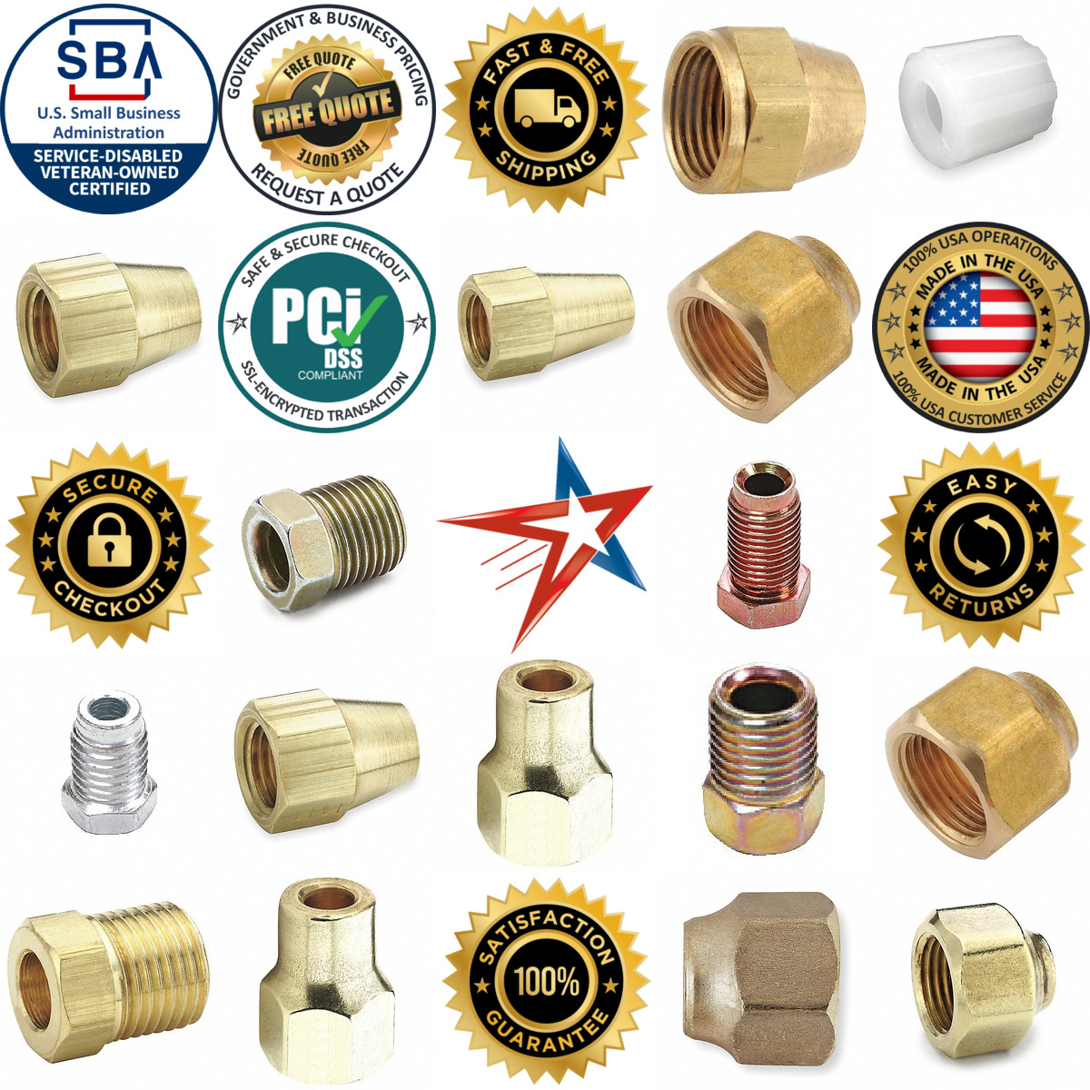 A selection of Flare Fitting Nuts products on GoVets