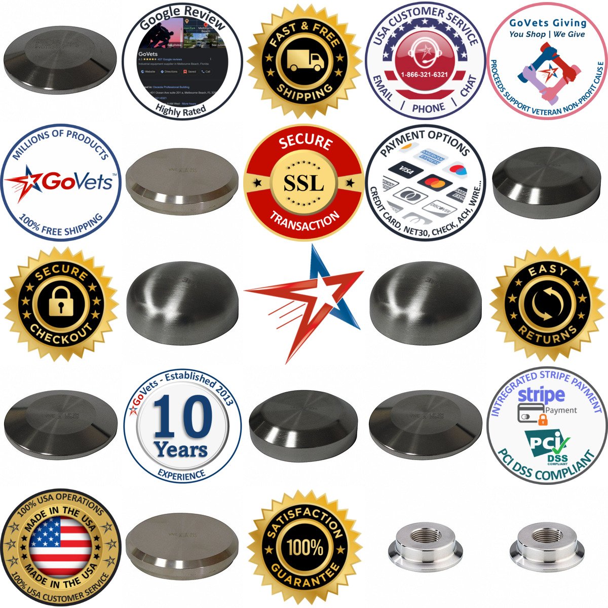 A selection of Sanitary Fitting Caps products on GoVets