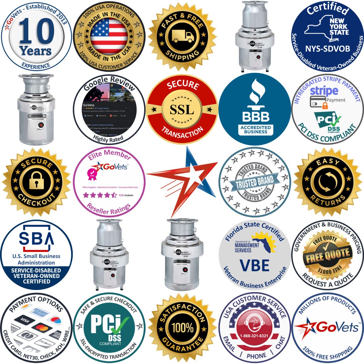 A selection of Garbage Disposers products on GoVets