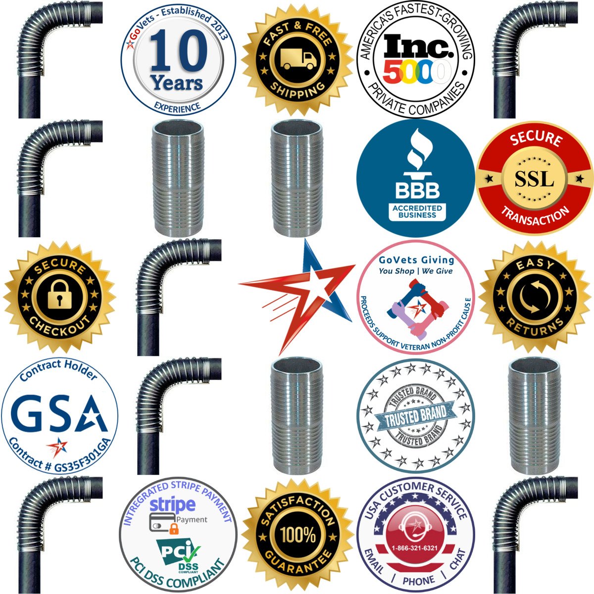 A selection of Hose Benders and Menders products on GoVets