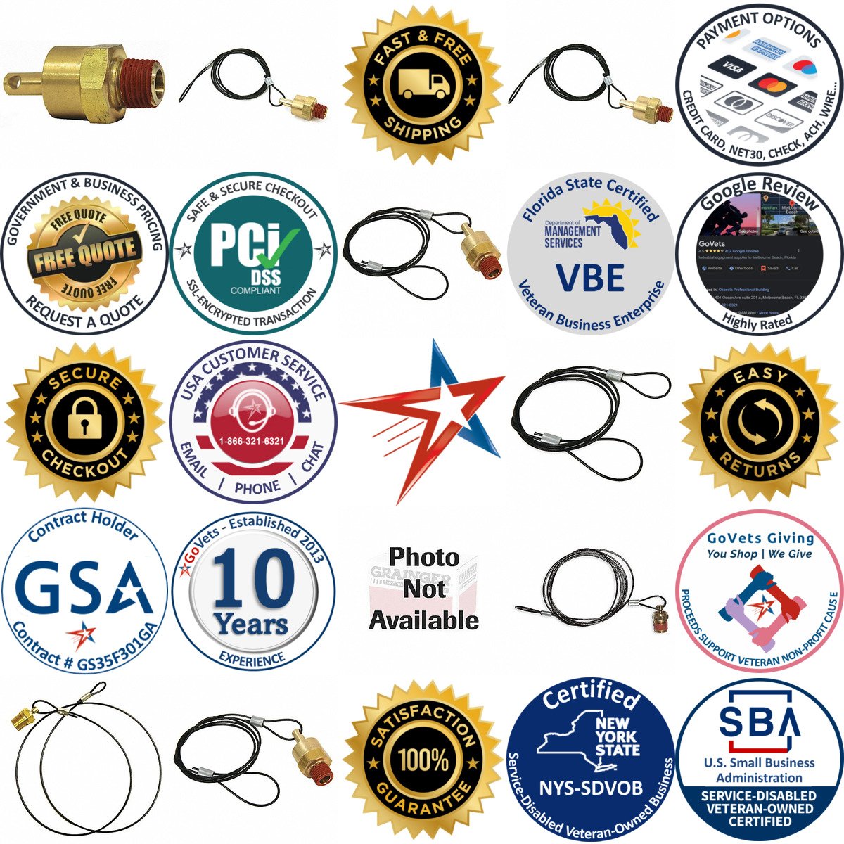 A selection of Compressor Drain Pull Valves products on GoVets