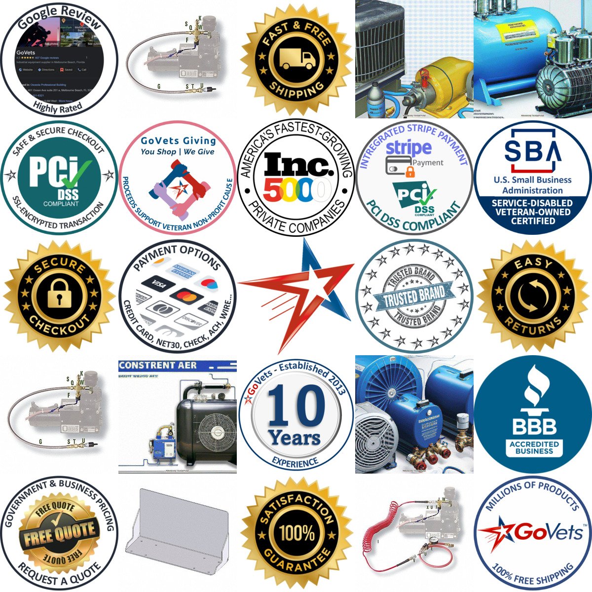 A selection of Stationary Air Compressor Accessories products on GoVets