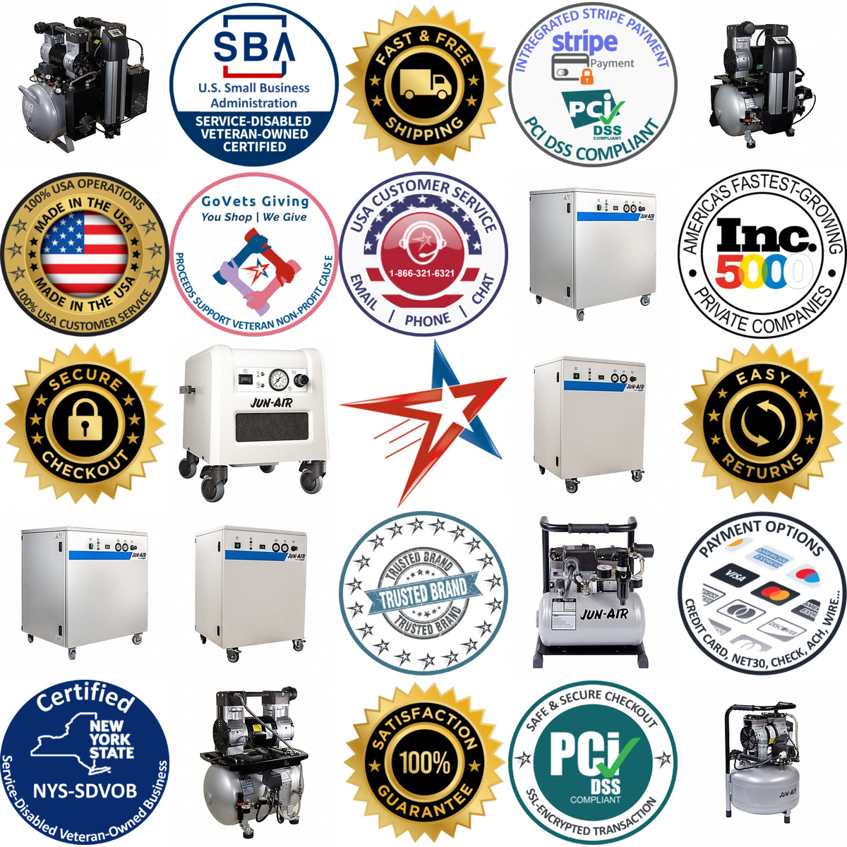 A selection of Laboratory Air Compressors products on GoVets