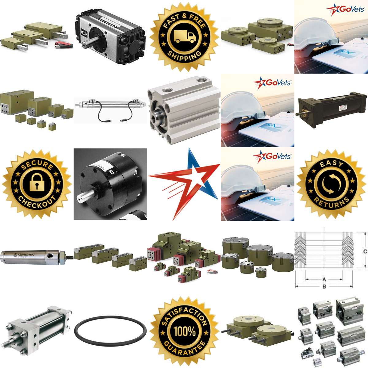 A selection of Air Cylinders and Actuators products on GoVets