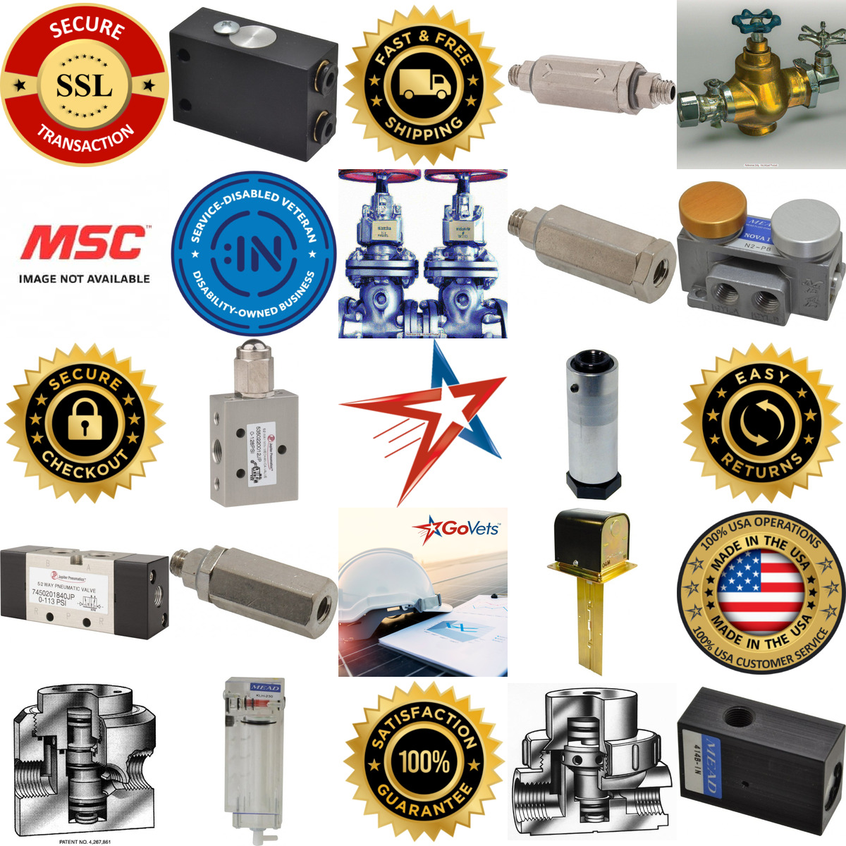 A selection of Specialty Air Valves products on GoVets