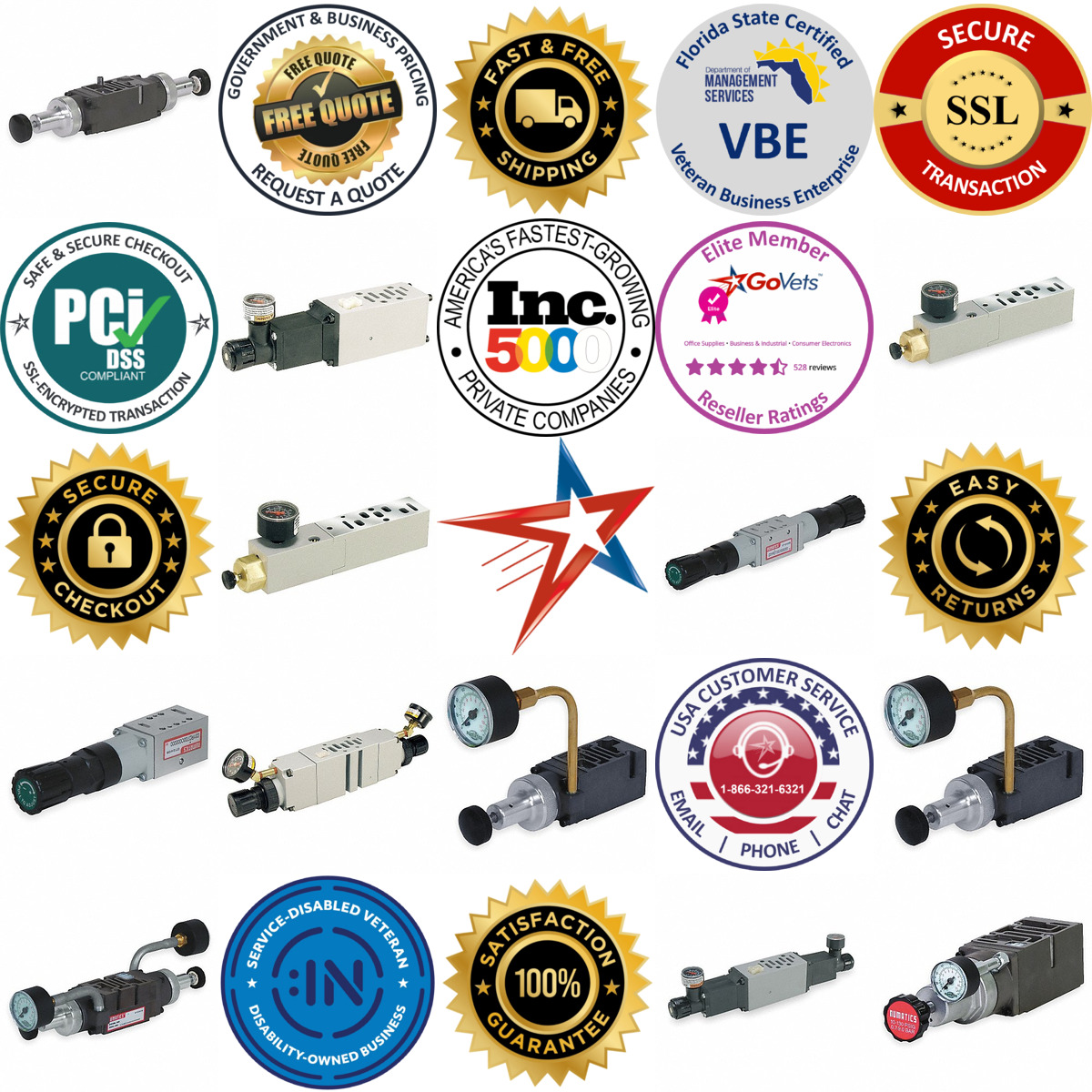 A selection of Manifold Compressed Air Regulators products on GoVets