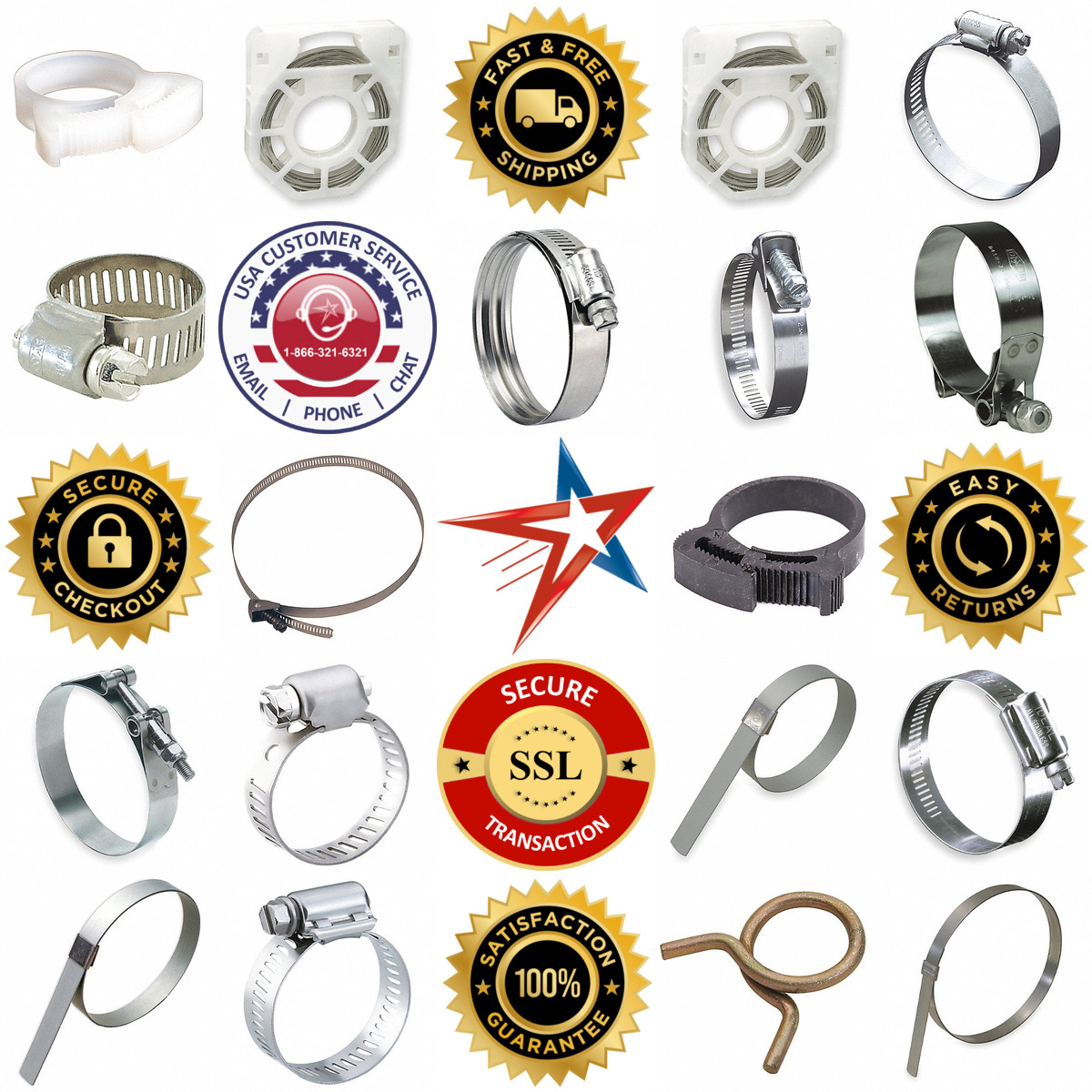 A selection of Hose Clamps products on GoVets