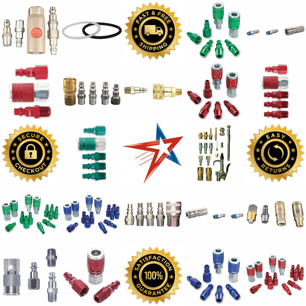 A selection of Quick Connect Air Coupling Sets products on GoVets