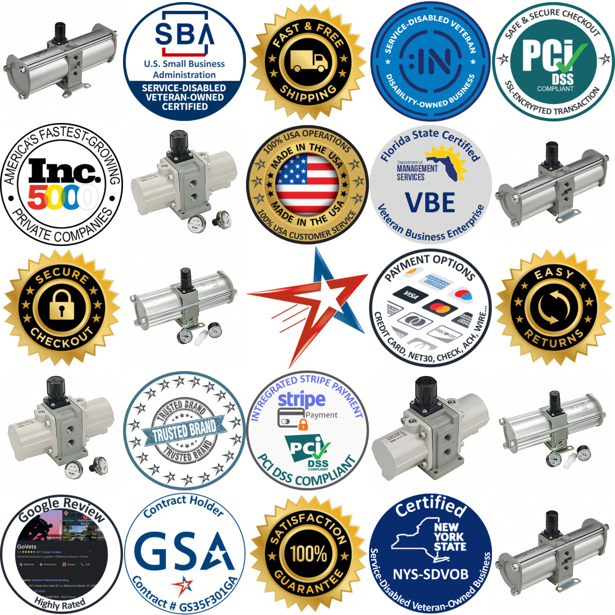 A selection of Booster Regulators products on GoVets