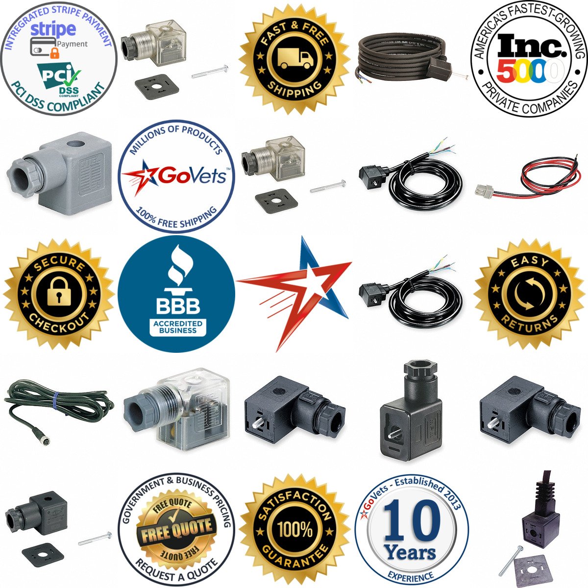 A selection of Solenoid Coil Connectors products on GoVets