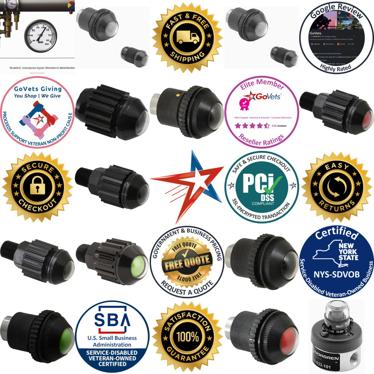 A selection of Pressure Indicators products on GoVets