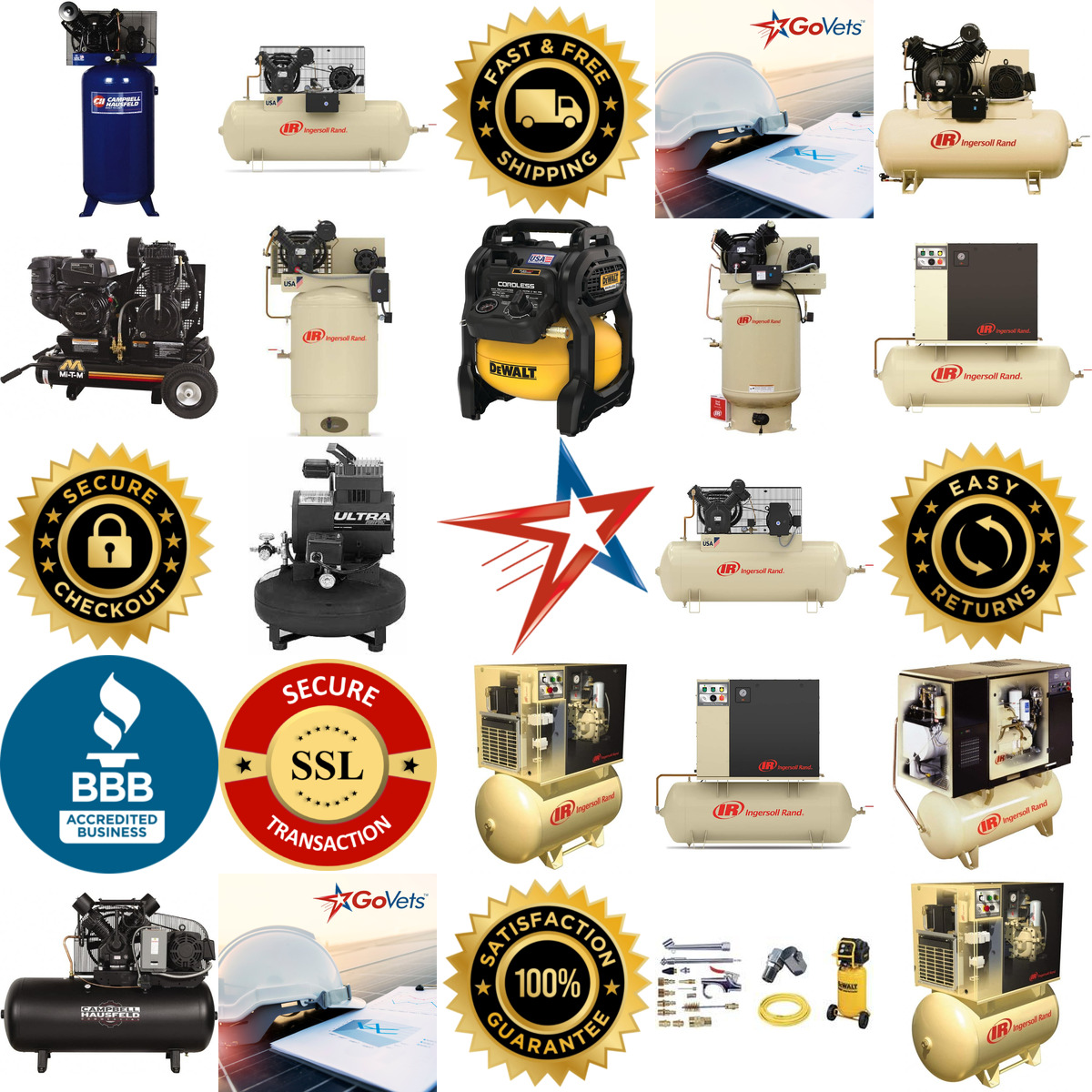 A selection of Air Compressors products on GoVets