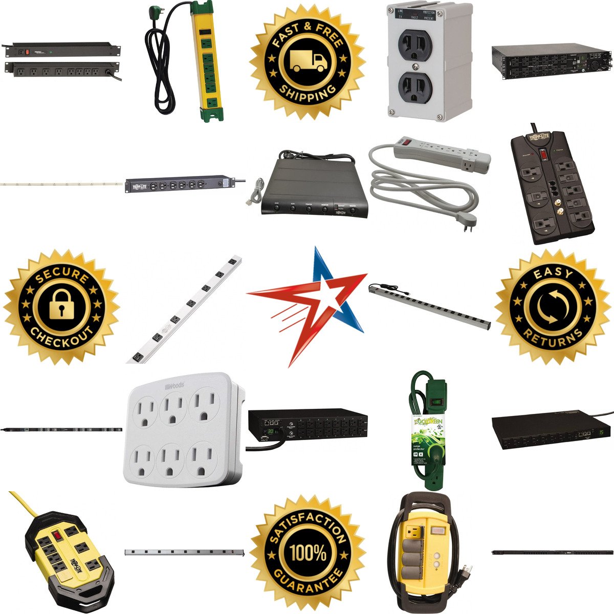 A selection of Power Outlet Strips products on GoVets