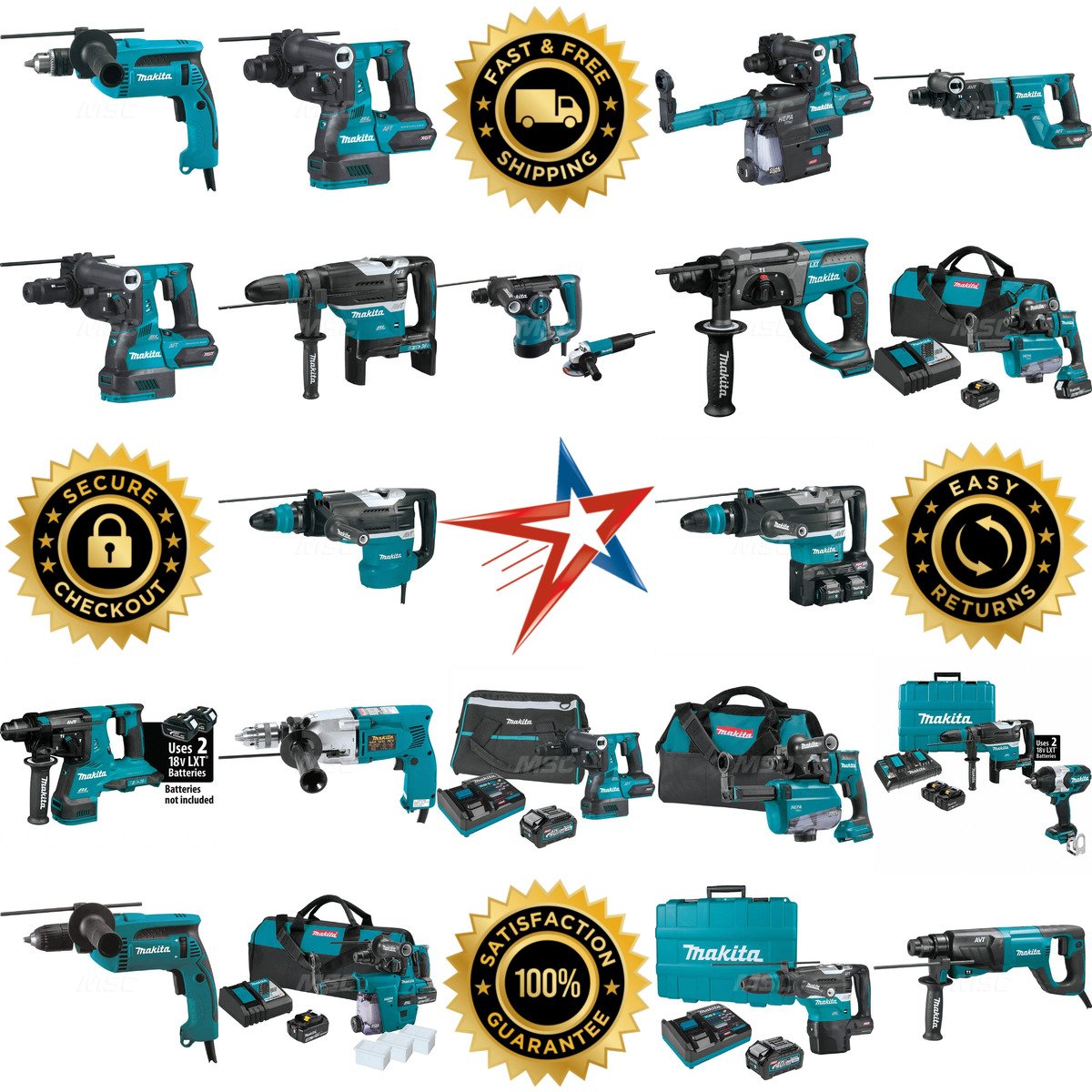 A selection of Makita products on GoVets