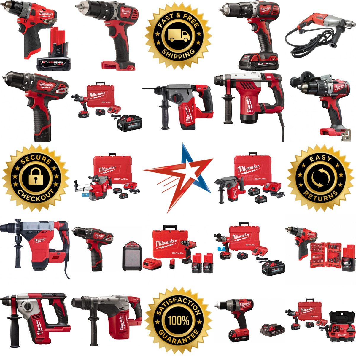 A selection of Milwaukee Tool products on GoVets