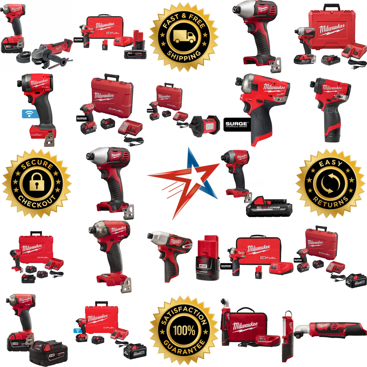 A selection of Milwaukee Tool products on GoVets