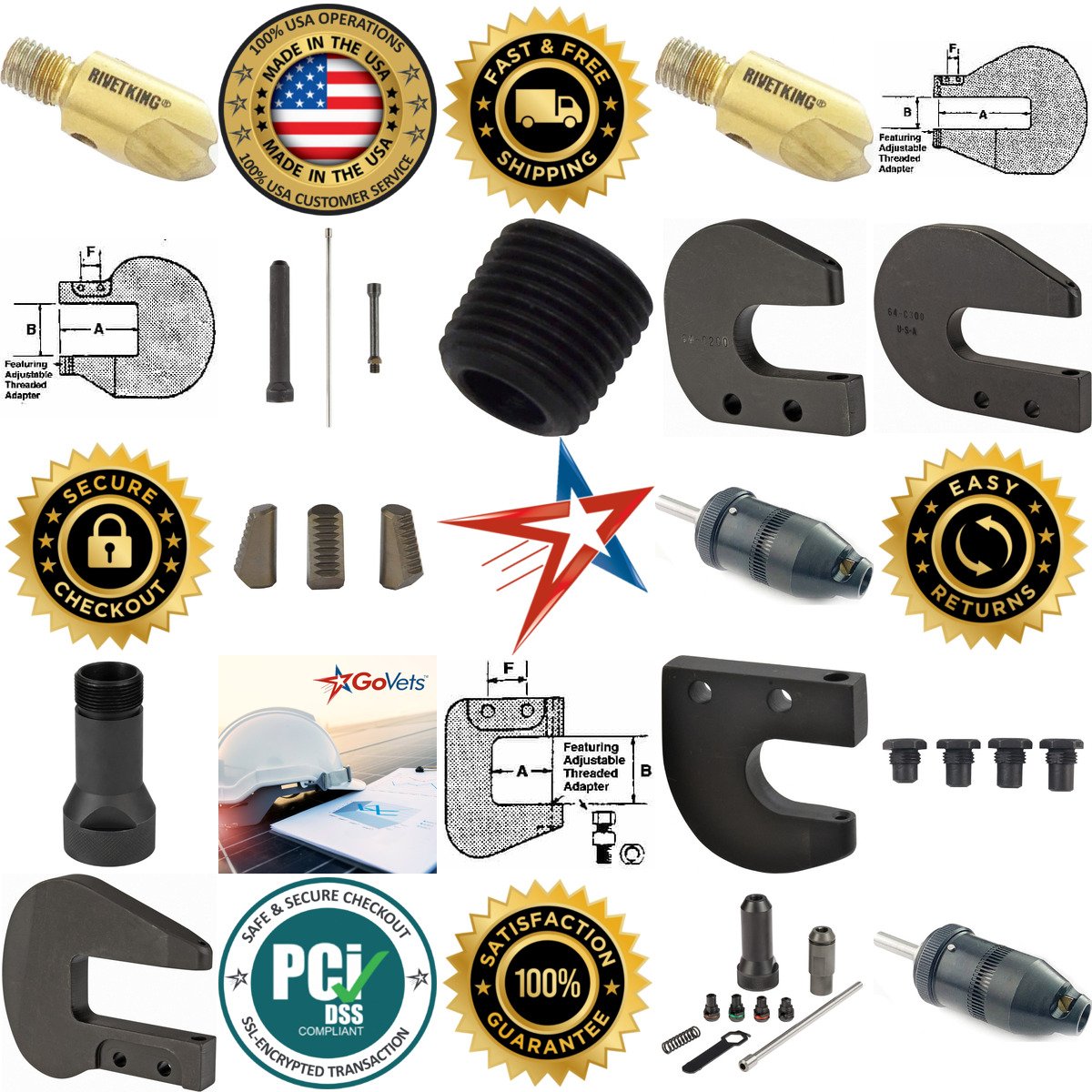 A selection of Power Riveter Accessories products on GoVets