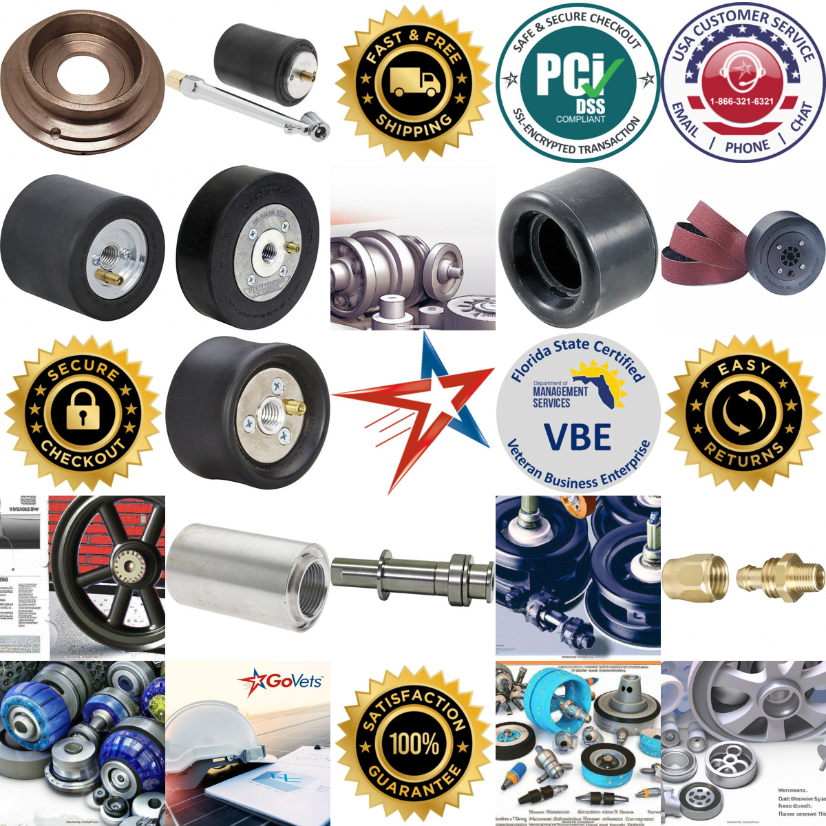 A selection of Pneumatic Wheels and Wheel Parts products on GoVets