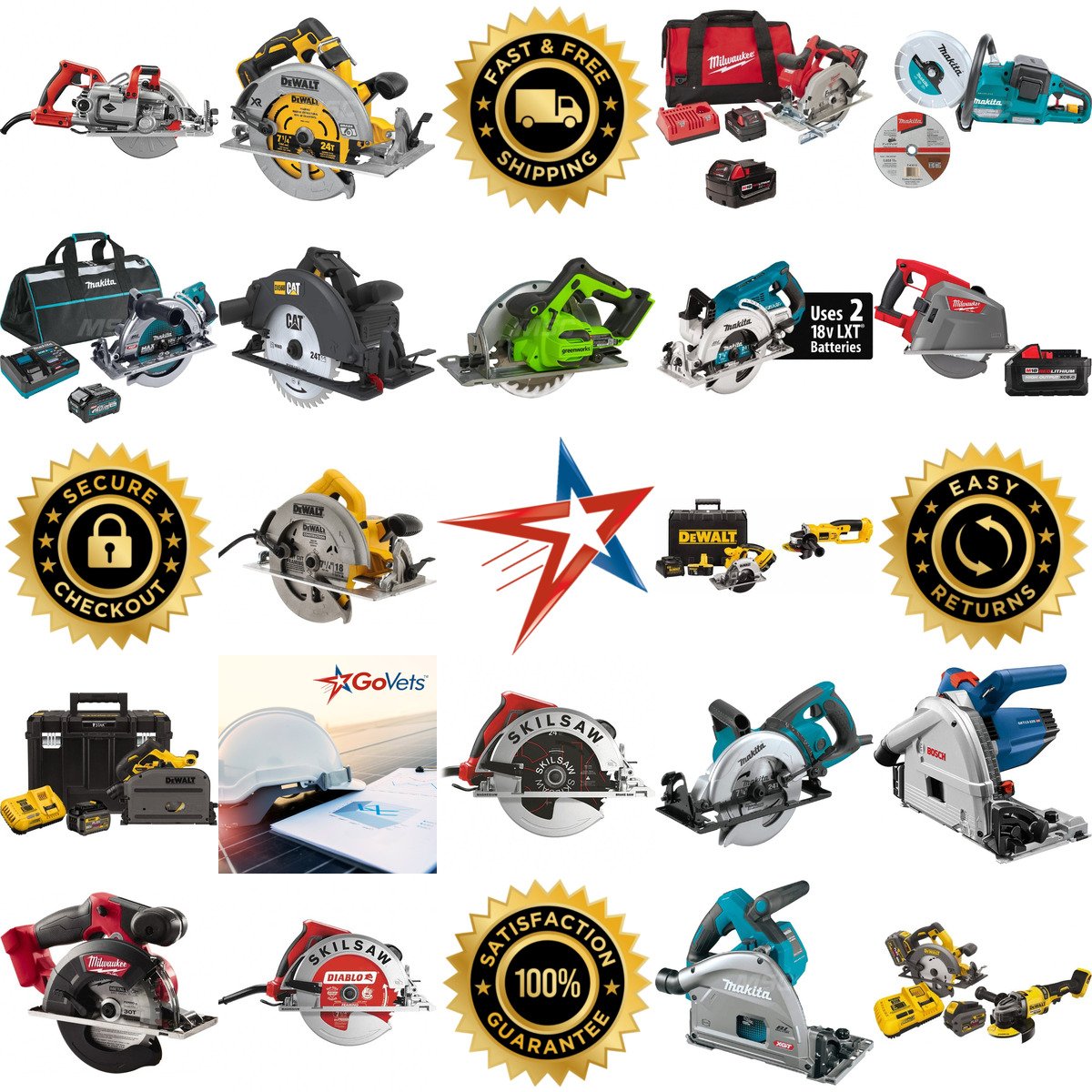 A selection of Circular Saws products on GoVets