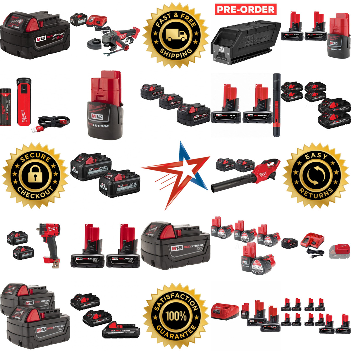 A selection of Milwaukee Tool products on GoVets