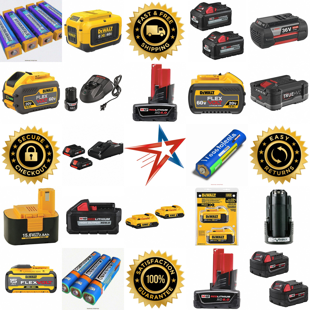 A selection of Cordless Tool Batteries products on GoVets