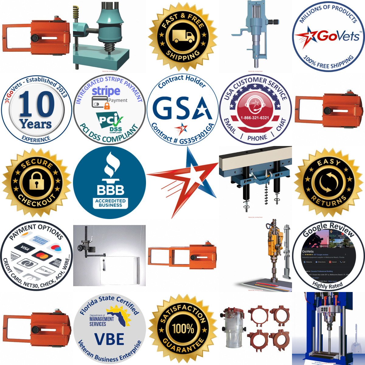 A selection of Drill Press Guards products on GoVets