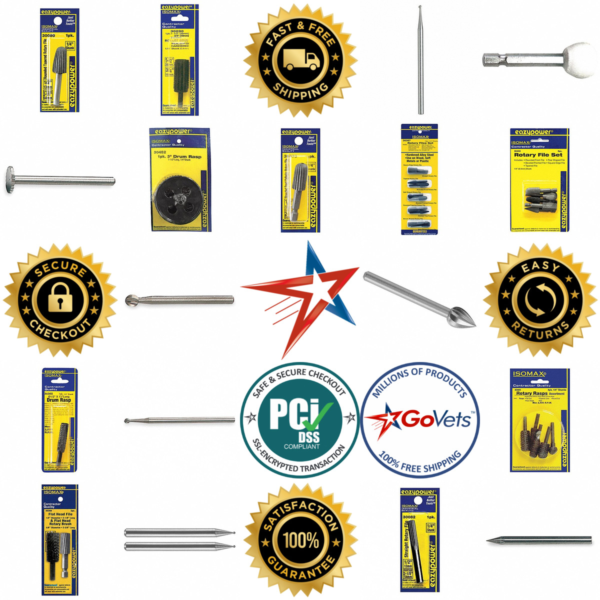 A selection of Carving and Engraving Burs For Rotary Tools products on GoVets