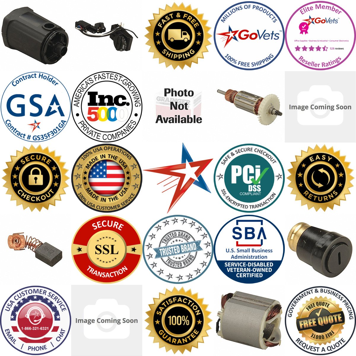 A selection of Corded Polisher and Buffer Replacement Parts products on GoVets