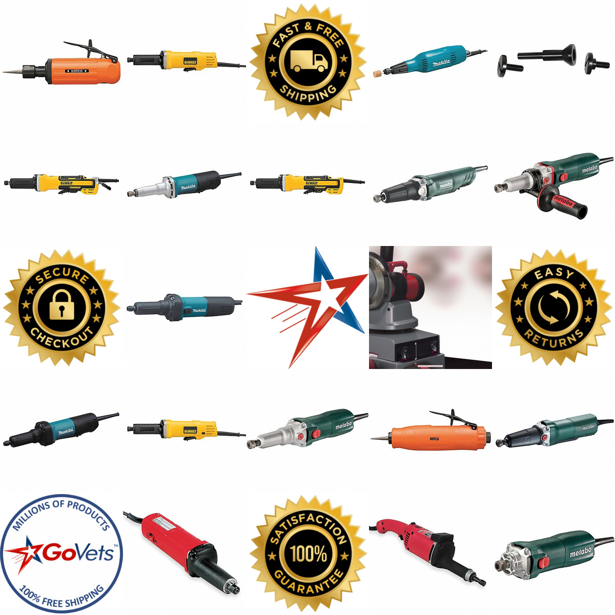 A selection of Corded Straight and Die Grinders products on GoVets