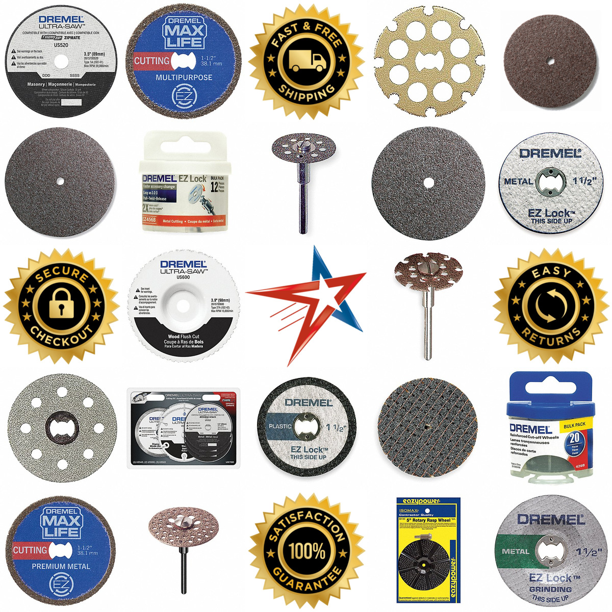 A selection of Cutting Wheels For Rotary Tools products on GoVets